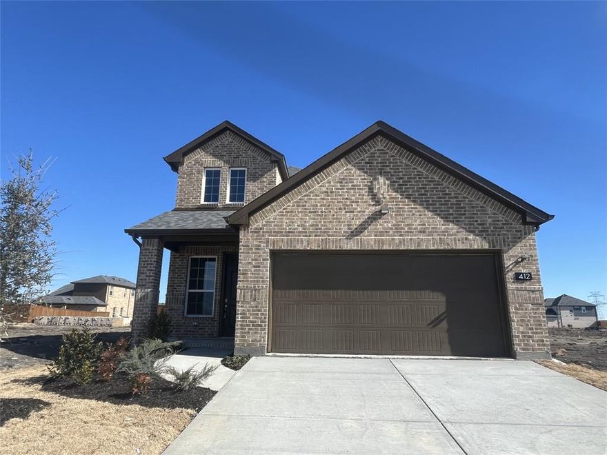 Step into this brand-new home through a front foyer with soaring ceilings, leading to a bright and spacious living room. The open-concept design creates a seamless flow between living spaces, perfect for everyday living and entertaining. The modern kitchen is a chef’s dream, featuring quartz countertops and stainless-steel appliances. It overlooks the breakfast nook and the living area, creating a perfect hub for family and friends. The downstairs master suite boasts a large walk-in closet, double vanity, garden tub, and separate shower. Upstairs, you’ll find three additional bedrooms and a game room, and plenty of space for relaxation or playing. The large backyard is perfect for outdoor gatherings, gardening, or just enjoying the fresh air. With quick access to Highway 635, 175, 20, as well as downtown Dallas, convenience is at your door step.  Discover your new home and a unique lifestyle in Santorini, where comfort and community come together!