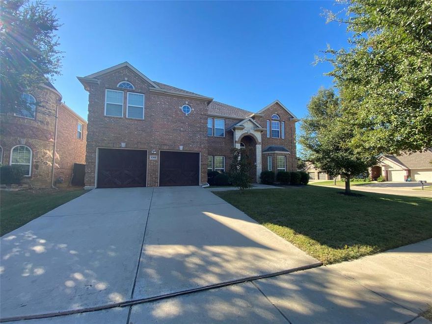 Vacant.  Spacious Corner lot facing North.  Hardwood floors, crown molding, stone fireplace, granite counters, SS app, Gas cooktop.   5 huge bedrooms with walk-in closets, 4 full bathrooms, game room, media room, study down with French doors.  Wrought iron spindle staircase.  Covered patio.  Community Pool.  Owner will replace all carpet prior to move in.