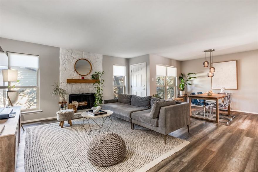 Updated 2BR 2BA Condo in Prime North Dallas!
Move-in ready and stylishly updated, this 2-bedroom, 2-bath home offers convenience and comfort just off Hwy 75, providing quick access to major highways, NorthPark Center, Dallas Galleria, SMU top dining and entertainment, and an easy drive to Downtown Dallas, White Rock Lake, Richardson Telecom corridor and Dallas Midtown. Inside, the condo shines with brand-new finishes: new cabinets, fresh paint and doors throughout, updated electrical, new sliding back door and stainless steel appliances. Popcorn ceilings were removed, and accent and recessed-lighting plus updated hardware modernize the space. Remodeled bathrooms feature a new vanity, mirror and toilet in the secondary bath, while the primary bath includes a new vanity, toilet, LED mirror and refreshed shower. Plus dedicated 2 car assigned space. A rare find at this price point, this turnkey condo stands out for quality and value. Improvement list in TD. Buyer and Buyer's agent to verify taxes, schools, sq ft., HOA dues and all other information provided.