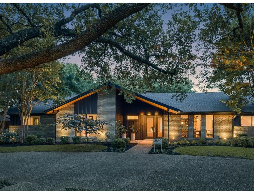 MID-CENTURY MODERN + CYCLIST + ENTERTAINING Welcome to this stunning Mid-Century Modern home, meticulously remodeled to capture the essence of its era. Step inside and discover an open floorplan and stylish office, perfect for your work-from-home needs, basking in abundant natural light. The property is situated on a spacious lot and boasts impeccable landscaping, adorned with mature Live Oak trees that offer shade and tranquility. Backyard entertaining guests is a breeze with a large pool, an inviting firepit, and a thoughtfully designed outdoor kitchen for culinary delights. Enjoy al fresco dining under the stars in the charming outdoor dining area. This home effortlessly combines timeless aesthetics with modern comforts, creating an oasis of elegance and relaxation. Be sure to review the detailed feature sheet for an extensive list of remodeling and large ticket items. This home is also only .2 of a mile from the Northaven Trail, South on Cox to get on the trail.