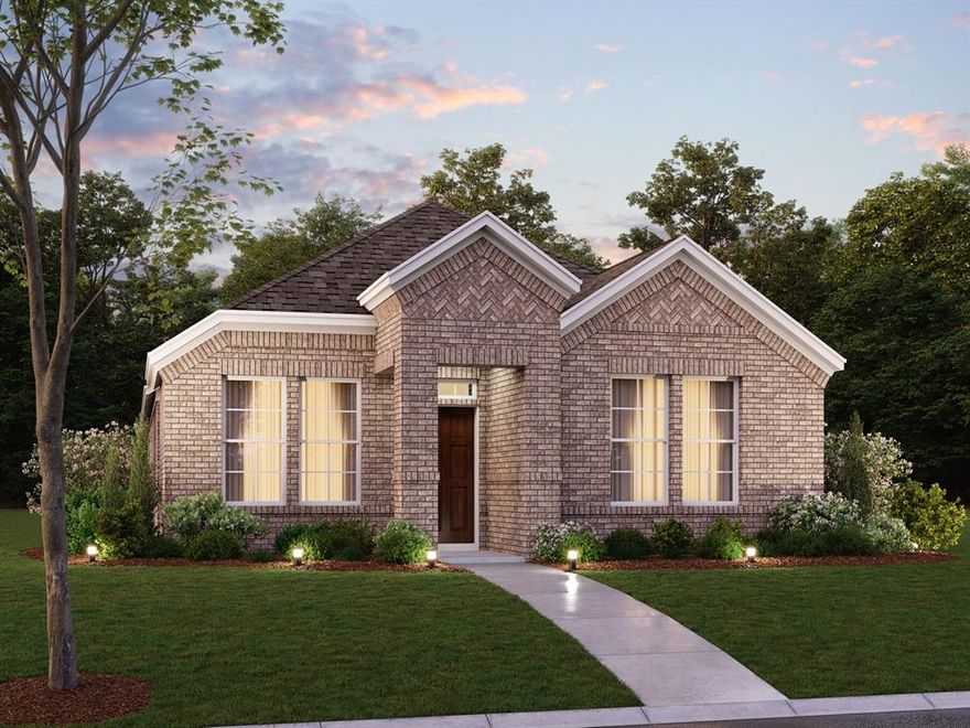 Built by M-I Homes. Welcome to this charming new-construction home located at 3546 Redbud Flower Trail in the peaceful and amenity-rich community of Goodland.
 
This lovely single-story home built by M-I Homes, one of the nation’s leading new construction home builders, offers a blend of modern design and comfort, perfect for those seeking a cozy yet stylish living space.
 
As you step inside, you'll immediately notice the open floor plan, creating a spacious and airy feel throughout.
The house features 3 bedrooms plus a study and 2 full bathrooms, providing ample space for comfortable living.

The kitchen is a focal point, boasting both functionality and style, making meal preparation a breeze.

The well-appointed bathrooms offer convenience and relaxation, with modern fixtures and finishes.

Outside, you can enjoy the Texas weather on the covered patio, ideal for relaxing with a cup of coffee in the morning or hosting gatherings with friends and family. The quaint side yard makes for minimal maintenance but just enough space for your little pup to play.

The study is a stand-out feature of this home with elegant French doors and large front facing windows plus additional windows looking out to your comfortable covered patio.
This home also includes a 2-car, rear-load garage, ensuring convenience for you and your guests.

As one of our new homes for sale in Grand Prairie, TX, 3546 Redbud Flower Trail is nestled in Goodland community with access to nearby amenities and conveniences. With its serene surroundings and friendly neighborhood vibes, this location offers a peaceful retreat while still being close to schools, shopping centers, and entertainment options.
 
Don't miss the opportunity to own this delightful home that combines modern living with comfort and style. Schedule a visit today to experience the warmth and charm this home has to offer.
