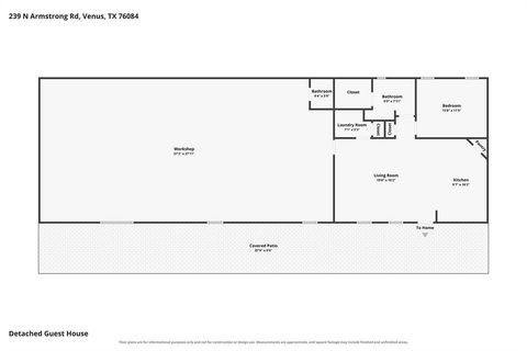 Tiny photo for 239 N Armstrong Road, Venus, TX 76084 (MLS # 21341608)