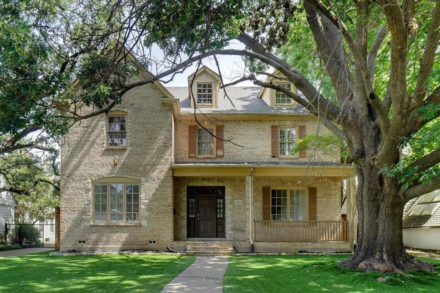 This University Park home is priced for the one who wants to use their own personality to improve & upgrade this large home in highly accredited HPSD. Covered flagstone porch is that extra touch along with the flagstone covered patio area, Fireplace, builtin grill & Swimming Pool.  The spacious island kitchen features one staircase access with the other at the entry. 2 builtin refrigerators, 2 dishwashers, a gas range, copper sink & copper prep sink, separate electric oven, space for icemaker & walkin pantry.  Guest bedroom down with ensuite bath & half bath for guest.  Study at the entrance with built ins, media game room opend into living area for extra entertainment. Oversized laundry area with center island, wet sink.  At the top of the stairs is the primary BDRM with a large bath, 2 walkin closets, more BDRM'S & Baths, endless options. 3rd floor has a BDRM, full bath.  Seller will contribute $50,000 towards a new roof and HVAC or your loan points to buydown the rate.