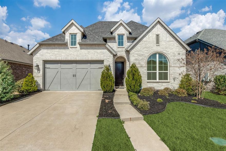 Beautifully upgraded 1-story Highland Home in the desirable Mantua Point community, built in 2022 and showing like new. This thoughtfully designed home offers 3 bedrooms, 3 baths, and a spacious entertainment,media room, providing flexible living ideal for movie nights, gaming, a home office, or potential 4th bedroom conversion (currently marketed as a 3-bedroom per builder plan). Soaring ceilings and floor-to-ceiling windows with custom blinds fill the home with natural light. The open-concept kitchen features upgraded finishes, abundant cabinetry, a large island, and a built-in butler’s cabinet with serving bar, seamlessly connecting to the living and dining areas for easy entertaining. Enjoy a covered patio and spacious backyard perfect for relaxing or hosting guests. Investor friendly with strong rental appeal. Residents enjoy Mantua’s resort-style amenities including pool, splash pad, pickleball courts, dog park, and trails. Located near H-E-B, future Kroger, and Van Alstyne ISD, with a new on-site elementary opening Fall 2026.