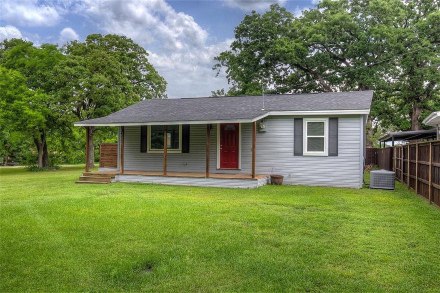 Great Opportunity for a Weekend, Airbnb, VRBO or Primary Home. The Property offers a Shop and Gorgeous Land.  Home can come Completely Furnished with Primary Bedroom Furniture, 2 Murphy Beds, 2 Electric Fireplaces, Living Room Furniture, Refrigerator, Washer and Dryer.  Modern updates new HVAC System installed, Tankless water heater, Granite, High End, Print Proof Black Stainless Appliances, Soft Close Cabinets, Split Bedrooms, Full Laundry and Mud Area, Large Master Bedroom with Ensuite Bath. Entire home offers Luxury Vinyl Plank flooring. Side Porch with Privacy and Beautiful Water View of the Lake. Huge lot with room to add other homes and a 500 Sq. Ft. Shop encompassed by towering Pin Oak Trees. Nearby park, gated for owner's use with pier, boat launch and picnic area. Quiet Neighborhood on Lake Tawakoni - the Bass Capital of Texas and draws the fisherman in. Walk to Duck Cove Marina and grab a burger at the Quack Shack!
