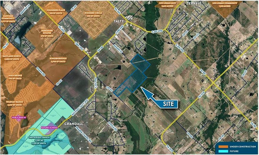 This is a 226 acre site within an hour of Dallas with green pastures in the fastest growing county in the United States, Kaufman County. Over 20,000 homes being built in close proximity by multiple national home builders. This will make for a great investment or ranch for any buyer.