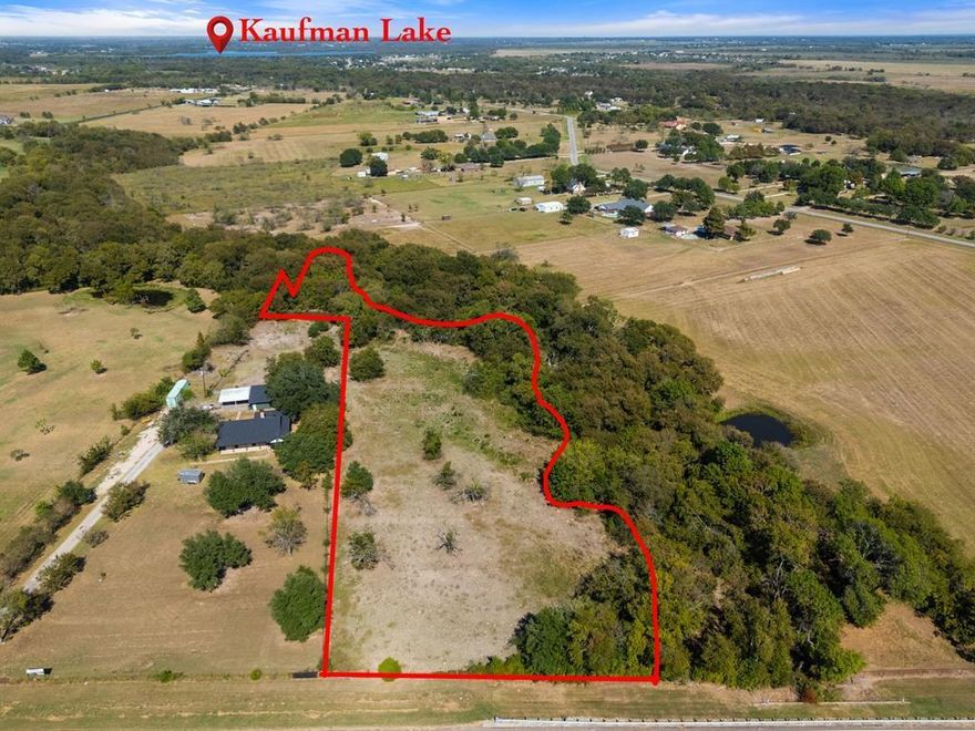 Discover this unique 3.598 acre gem in Kaufman County, tailored for a harmonious blend of privacy and accessibility. Located just a short drive from schools and shopping, the property ensures the convenience of urban amenities while preserving the tranquility of country living. You'll be surrounded by distinguished homes and sprawling ranches, ensuring a serene and prestigious neighborhood. Practical infrastructure makes this site an ideal spot to build your dream residence. Well-maintained roads guarantee smooth access, and the gently flowing wet weather creek adds a touch of natural charm. The layout and proximity to FM roads offer versatility, whether you're designing a private retreat, family compound, or legacy property. Seize the opportunity to own a premium property in an area with limited restrictions and abundant potential.