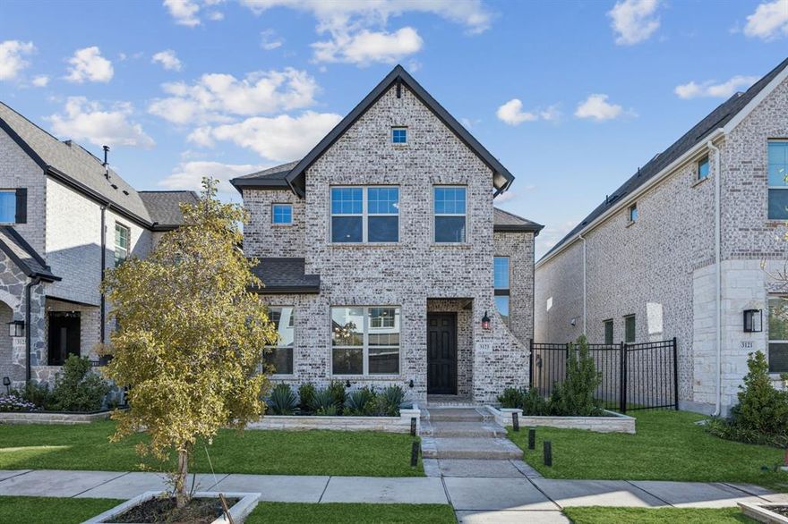 Experience contemporary living at 3123 Cliff Swallow Lane, an almost-new 2024-built residence that perfectly balances style, comfort, and thoughtful upgrades throughout its 2,057 square feet of beautifully designed space. From the moment you arrive, enhanced front landscaping adds impressive curb appeal, setting the tone for the modern elegance that continues inside. Step into an open and inviting layout featuring four bedrooms and three full baths, including a versatile study or guest suite with an adjoining full bath on the first floor- ideal for flexible living, remote work, or overnight guests. The open-concept main level flows seamlessly between the living, dining, and kitchen areas, making it perfect for everyday enjoyment and entertaining. The kitchen boasts contemporary cabinetry, stylish fixtures, durable countertops, and plenty of prep space for cooking or gathering. Natural light pours through large windows, highlighting the home’s bright and airy atmosphere. Upstairs, the spacious primary suite serves as a peaceful retreat with a luxurious bath featuring dual sinks, a walk-in super shower, and a generous walk-in closet. Two additional bedrooms share easy access to a full bath and nearby laundry for convenience. Recent upgrades include an epoxy-coated garage floor, a premium whole-home water softener, and a purifier system, ensuring both comfort and long-term value. Outdoors, the backyard provides a blank canvas ready for your personal touch- whether creating a garden, lounge space, or outdoor kitchen. The community is well-kept, welcoming, and located near parks, shopping, and commuter routes, offering the best blend of tranquility and accessibility. With the washer, dryer, and refrigerator available with a strong offer, this nearly new home is move-in ready and ready to impress. Community is part of the main Viridian HOA with free access to tennis, pickleball courts, swimming pool, dog parks, trails, gym, Viridian Beach and lake.