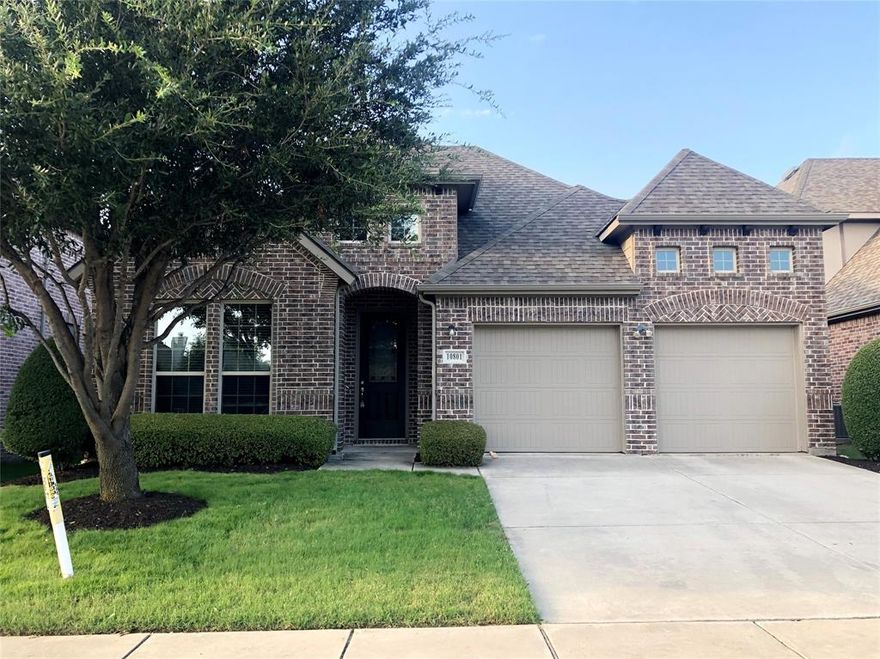 This beautiful, recently painted, light & bright energy efficient 1 story has radiant barrier, 13 - 15 SEER AC and low-E windows in the highly sought-after Frisco ISD. It has an open floor plan with a formal dining room, living room, children’s retreat and a study with closet which can be used as the 4th bedroom. The large living room with fireplace is open to a gourmet kitchen with granite countertop, large island, under-mounted sink and stainless steel appliances. Tile floors are in the entryway, kitchen, breakfast and wet areas. The spacious master suite has a bay window. The master bath has a walk-in closet, separate vanity, garden tub and separate shower. Gutter and full sprinkler. Community amenity features 2 community pools, green belt, park, and playground.