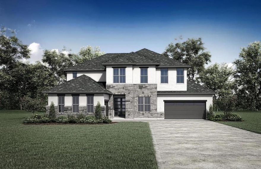 MLS# 21244888 - Built by Drees Custom Homes - Aug 2026 completion! ~ The Briargate features an open-concept design with soaring ceilings, a spacious family room, and a chef's kitchen anchored by a large island and prep kitchen ideal for both everyday living and entertaining. The private primary suite and a guest bedroom are thoughtfully located on the main level, while upstairs offers additional bedrooms, a versatile loft, and a dedicated media room. Expansive outdoor living extends the space, creating a seamless setting for relaxed gatherings and comfortable everyday living.