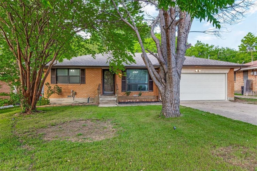 This FULLY UPDATED beautifully refreshed 3-bedroom, 2 full-bath home offers a great mix of modern updates and everyday comfort. Inside, you’ll find a welcoming living space centered around a charming wood-burning fireplace. The home has been thoughtfully improved with brand-new electrical and plumbing systems, updated flooring throughout, a remodeled kitchen, and a fully upgraded hallway bathroom. Out back, the oversized yard provides endless possibilities—whether you’re hosting, relaxing, or planning future additions—featuring an updated covered patio, storage shed and a newly installed privacy fence. With its functional layout and convenient location, this home is ready for its next owner to make it their own!