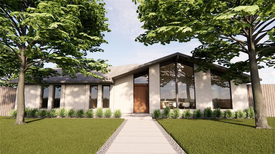 4006 Flintridge presents a rare opportunity to reimagine a meticulously maintained mid-century modern on a corner lot of more than a quarter acre in Midway Hollow, within Dallas’ coveted Private School Corridor. The most compelling homes are not always the ones already finished, but the ones with exceptional bones, architectural character, and the opportunity to create something deeply personal. This is one of those homes. A thoughtful renovation may also offer a meaningful tax advantage compared with new construction.

Rich with architectural character and untapped potential, the residence offers an exceptional foundation for a thoughtful transformation, preserving the integrity of its mid-century roots while creating a home tailored for modern living. The current vision imagines a 3,495-square-foot residence with 4 bedrooms, 3 baths, nearly 600 square feet of covered outdoor living, a 2-car garage with alley access, and the option for an attached covered carport.

What sets 4006 Flintridge apart is the ability to bring that vision to life with an experienced and highly capable team already connected to the property. A noted architect, whose background includes more than a decade at Bernbaum Magadini Architects, is available to further tailor the design, alongside a seasoned design-build team with more than 30 years of experience. Whether you choose to honor the current architectural plan or evolve it into something even more bespoke, the path is in place to create a residence of substance, beauty, and lasting value.

This listing is for the lot only. Soil sample, engineering, and architectural plans are not included in the price of the lot. Construction pricing will be determined following final architectural plans, scope, and curated selections. For the buyer who understands the rarity of great bones, a prime setting, and the opportunity to create a dream home with intention, Flintridge offers a distinctive canvas in one of Dallas’ most desirable enclaves.