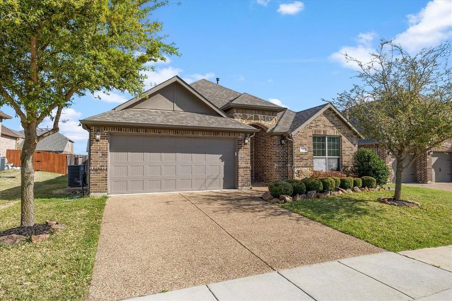 Don’t miss this gorgeous 2015 Megatel home located in the desirable master planned community of Woodcreek, located in Fate and Rockwall ISD! You will quickly be captivated by this home’s beauty and attention to detail. Notable features include custom cabinets, crown molding, custom blinds, tile flooring, jacuzzi tub, and a tankless water heater. The spacious primary suite offers a relaxing retreat with an en-suite bath, while two additional split bedrooms share a full bath, providing privacy and functionality for family or guests. The large formal dining room offers flexibility and can also function as a home office, second living area, or sitting room to fit your needs.  Enjoy the wonderful neighborhood amenities including a fitness center and club house, community pools, playground, outdoor kitchen, dog park, walking and bike trails and more. Conveniently located near I-30 with easy access to shopping and restaurants. Schedule your showing today!