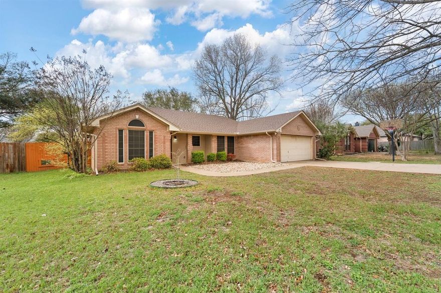 This may just be the best deal in Joshua, Texas!  Great location, great neighborhood, walking distance from Elder Elementary in the coveted Joshua ISD and an AMAZING PRICE! This 3 bedroom, 2 bathroom home features a great split master design and large living area with wood burning fireplace. Large windows provide an abundance of natural light. Enjoy the oversized, shaded back yard with nice patio and storage shed. Fence is less than a year old. Roof is less than 2 years old. Tankless hot water heater. Don't miss out on the opportunity to make your vision come alive in this home and still have great equity.  605 Dakota Drive won't last long!