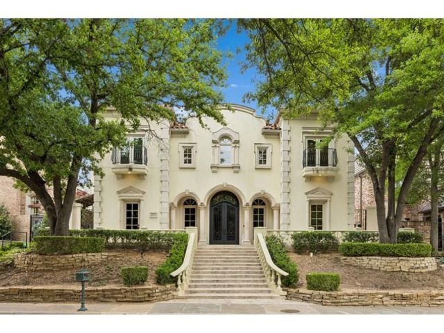 Experience Mediterranean Style Living in Dallas 

Beautiful Mediterranean style home located in the highly sought after Lake Forest community which features 68 acres of landscaped grounds walking trails lakes and resort style amenities including a poo  tennis and pickleball courts,and dog parks. Convenient to major freeways shopping dining and entertainment.

This impressive home offers three staircases multiple balconies and timeless Italian charm. The light filled living room features walls of windows and opens to a formal dining room and private library office, half bath and wine cellar.

The spacious kitchen includes extensive cabinetry, a butler’s pantry, prep sink, dish sink, and abundant counter space providing a fantastic opportunity to design and install appliances of your choice to truly make the space your own. A breakfast area with a fireplace provides that cozy feeling. The first-floor primary suite provides privacy and features a spacious bath with separate vanities, a third sink, jetted tub, sauna, separate shower, and an oversized walk-in closet. and as you walk up the spiral staircase, you find a very unique closet room, with room to add a vanity or sitting area.

Upstairs are three spacious bedrooms, each with ensuite baths, along with an very large media room with wet bar.  Convenience is added due to the covered catwalk that provides access from the bedroom wing to  the gameroom.  Additional highlights include a large utility room with sink and shower, pool bath access, and generous storage throughout.

The backyard is designed for entertaining with a beautiful pool and outdoor grilling area.

This is your opportunity to customize this beautiful home to show your style.