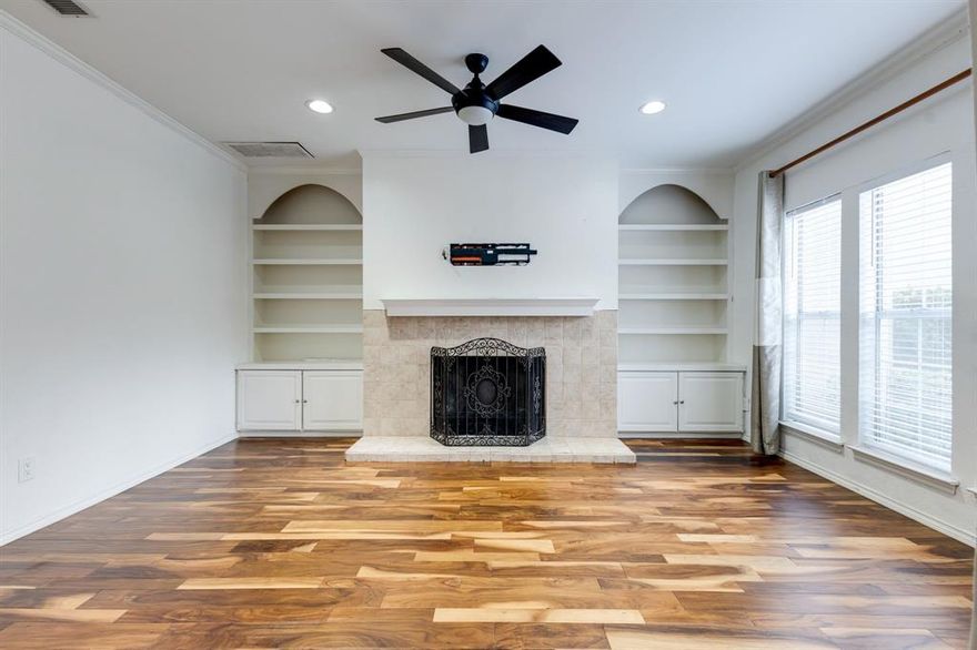 Come see this stunning first-floor condo featuring 2 bedrooms and 1.1 bathrooms in a prime location! Enjoy relaxing pool views right from your living space. The kitchen boasts granite countertops, white cabinetry, bar seating, and a cozy dining area, perfect for entertaining or casual meals. From the kitchen and dining area, you’ll flow right into the inviting living room, ideal for relaxing after a long day. The property comes with a new refrigerator and the oven with a built in microwave are also included . Throughout the condo, you’ll find acacia wood floors, while the bathrooms feature slate tile for a touch of luxury. The spacious master bedroom includes a walk-in closet, and the second bedroom can easily serve as a home office or study. The fully gated complex offers peace of mind and includes two assigned parking spots. The owner covers HOA dues, and the unit comes complete with a refrigerator, washer, and dryer. Don’t miss out on this incredible opportunity to live in a highly sought-after area just off the Tollway, surrounded by great restaurants and shopping!