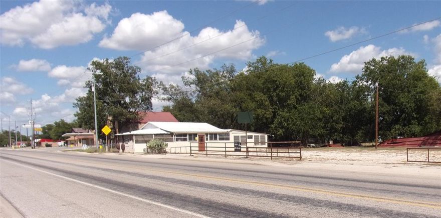 Great Business Opportunity... located in the heart of the Hill Country is San Saba County. Here you will find two major highways, Highway 16 and Highway 190. This property sits directly on Highway 16 with 200 ft of highway frontage. The building has a large dining area, guest bathrooms, employee bathroom, separate kitchen, cooking and serving areas as well. There are three BBQ pits ready and waiting to be used. Transform the metal out building into a covered stage and have live music on the weekends. There is an ample amount of parking. Large crowds of tourists line the streets during the summer through Christmas months. Bikers ride through during the warm months while traveling through the Hill Country. Hunting season is sure to be a hit too with the crowds. San Saba is in desperate need of a BBQ joint. With the right atmosphere this property will definitely be a hit!