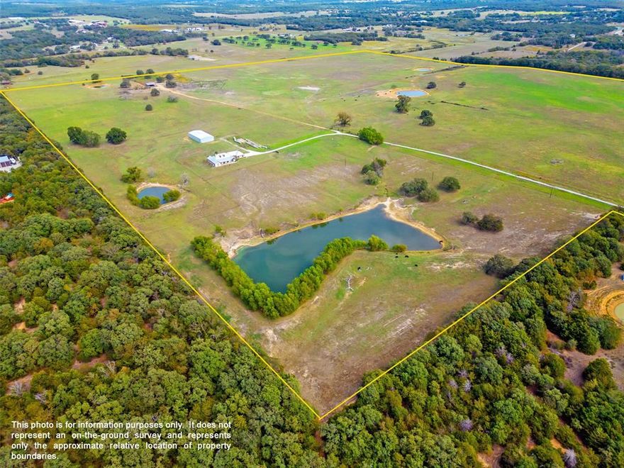 Take a closer look at this truly unique and hard-to-find opportunity with this expansive 158-acre property near Lake Ray Roberts in southern Cooke County, Texas.  Large tracts of land with this much character and potential that are convenient to the Metroplex are increasingly rare. The property includes a custom-built home and a 5,000-square-foot steel outbuilding. Its diverse landscape features scattered trees, multiple fenced pastures with sandy loam soil and good coastal grass, ideal for rotational grazing. With seven stock ponds and a picturesque 2.5-acre lake, this scenic property offers endless possibilities for a wide range of uses.  The property’s 3,600-square-foot single-story brick and stone custom home, built in 2014, features four bedrooms, a home office, and a three-car garage, with covered front and back porches. The interior's centerpiece is an open great room showcasing a 20-foot cathedral ceiling and a floor-to-ceiling stone fireplace, shared by the living room, kitchen, and dining areas. Large windows offer expansive views of the lake and front pasture. The home is foam insulated, ensuring low utility costs, has 80 foundation piers for peace of mind, and a durable standing seam metal roof.  The 50x100 steel outbuilding includes 2,000 square feet of enclosed storage on a concrete slab with two overhead doors, plus a 3,000 square foot three-sided run-in shelter for livestock, which can easily be converted into a horse barn. The property also features an older livestock barn with working pens. The property offers endless possibilities with approximately 1,400 feet of frontage along Tower Road and a western boundary that adjoins The Ranch, an upscale development of custom homes on acreage. There are no deed restrictions, and the property benefits from Mountain Springs Water and access to Nortex fiber.