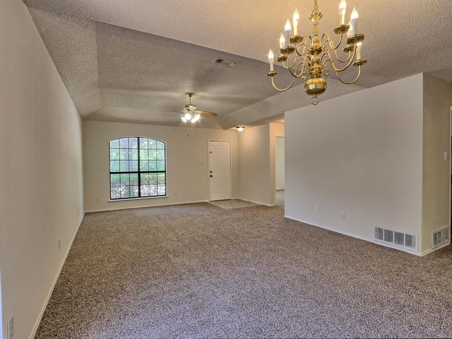 Move-In-Ready! New carpet, New hot water heater, New paint, New insulation, etc. 
This beautiful home combines classic charm with stylish modern upgrades, creating a perfect balance of comfort and function. Featuring 3 spacious bedrooms and 2 full bathrooms, open living spaces enhanced by new flooring, fresh paint, and upgraded lighting. This home offers a thoughtfully designed layout ideal for both everyday living and entertaining. Located in a desirable neighborhood across the street from Bluebonnet Elementary and the Arcadia Trail Park that follows Whites Branch Creek, this move-in-ready gem has everything you are looking for. Don’t miss your chance to call this stunning property home!