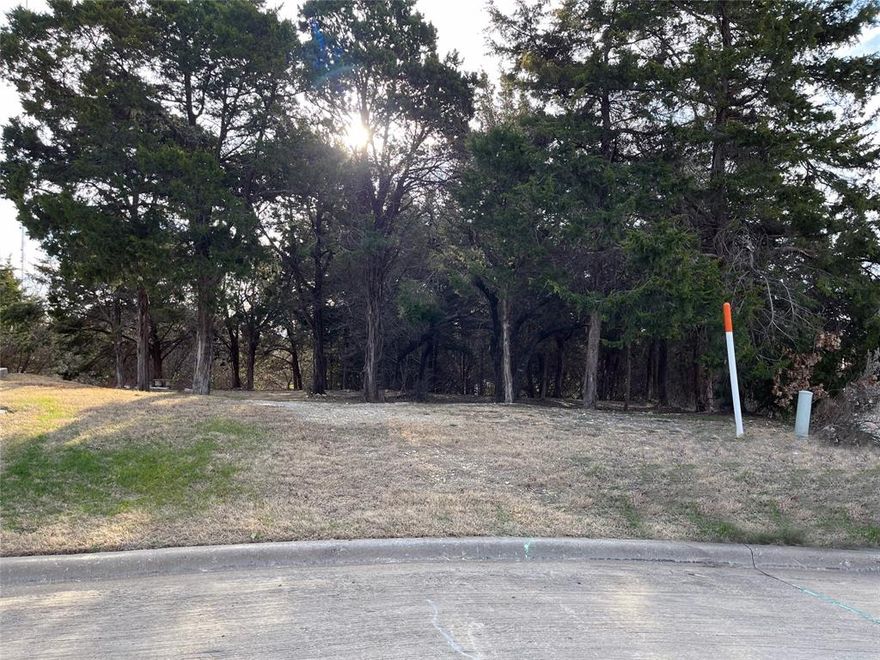 Retreat to the gated community of The Views of Lake Ridge high atop the city in the prestigious custom home community of Lake Ridge. Bring your builder and build your dream home nestled in by trees and in a cul-de-sac ideal for privacy. No time limit to start building. The neighborhood features Tangle Ridge Golf Course, an 18-hole championship golf course, and multiple parks headlined by Valley Ridge Park. This park has a stocked fishing pond with a pier, a 1.5-mile paved trail, a 3,000 square foot amphitheater (available for rental), four playgrounds, and sports fields. Enjoy quick access to Joe Pool Lake and Lynn Creek Marina. The marina features a driving range, a 97-passenger rental boat, and a restaurant. You'll be 30 to 45 minutes to downtown Dallas, Ft. Worth, DFW Airport, A&T Stadium, Globe Life Park, and Texas Live.