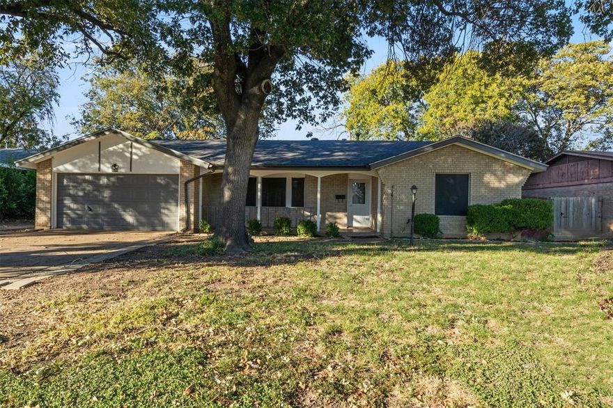 Welcome to your NEXT home, a charming 3-bedroom, 2-bath gem 1,476 sq ft tucked into the heart of East Arlington’s Hillcrest Park Addition. Where comfort meets convenience! Built in 1958, this thoughtfully updated residence blends classic character with modern ease. 

Step inside and you’ll be greeted by warm, natural light pouring into a spacious living area—perfect for cozy evenings or entertaining friends. The kitchen invites you in with ample cabinet space, sleek finishes and room to make it your own. Each bedroom is well-sized, and the two full baths offer convenience for daily life or guests alike.

Outside, enjoy a generous yard and covered patio area—ideal for weekend barbecues, garden starters, or simply kicking back after a long day. And let’s talk LOCATION: minutes to everyday essentials, parks, shopping and highways that connect you to the whole DFW metroplex.

Whether you’re a first-time buyer looking for value or someone seeking a smart investment move, this home is ready for YOU. Don’t wait—homes like this one move quickly!
