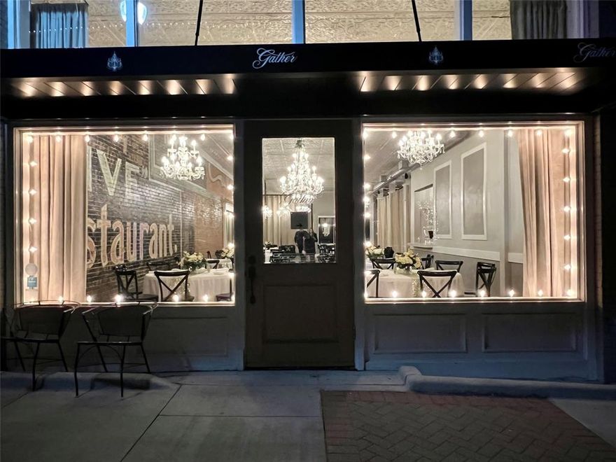 Step into one of the most dynamic opportunities on the McKinney Square—an approximately 4,500 sq. ft. restaurant and event venue space designed to impress. Perfectly situated in the heart of Historic Downtown, this property blends charm, character, and functionality to create a one-of-a-kind destination.
Inside, you’ll find a fully equipped kitchen with grease trap, two spacious restrooms, and two AC units for comfort. The expansive open floor plan is highlighted by elegant chandeliers, a dry bar, and a vintage mural-style painting that adds authentic character to the space. A built-in projector makes it ideal for private events, entertainment, or creative dining concepts.
Whether you envision an upscale restaurant, cocktail lounge, or a vibrant event venue, this space offers the style, location, and amenities to bring your vision to life—all in the bustling, high-traffic hub of McKinney’s historic downtown.