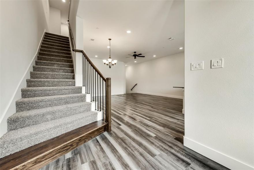 Gorgeous newer two story Townhome available FOR LEASE in FRISCO ISD. Beautiful finish out and upgrades include stainless steel appliances, luxury vinyl plank floors and carpet in bedrooms. Property has sidewalks with lots of room to roam and HOA offers a park with 2 picnic areas to enjoy the outdoors. Conveniently located one minute from HWY 380 and FM 423 and just a few minutes from grocery shopping and other new retail and restaurant developments. Walking distance to Coy Miller Elementary School. Don't miss out on your opportunity to lease a luxurious newer townhome without the hassle of maintaining the yard. Call for details. HURRY!