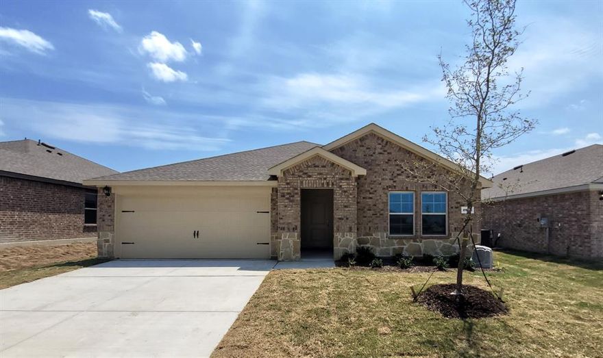 4.99% Assumable Loan Option with low closing costs! Get a Fresh Start with a Modern Like-New Home Covered by the Builders 7yr New Home Construction Warranty.  Located in the Highly Desired area of Sherman just 1 mile from the New Highschool & 2miles from Sory Elementary! Quiet Community with NO MUD, NO PID & NO HOA to Save You Money! Convinient access to HWY 75 & minutes from Shopping, Dining & Recreation! Trips to Majestic Lake Texoma are a Breeze! Open Single Story Floorplan with 4beds 2baths and a Contemporary Kitchen boasting Stainless Appliances, Large Island with Upgraded Quartz Countertops, and Dining area. Luxury Vinyl Wood Flooring throughout with Blinds and Ceiling Fans included. Grout-less Showers for Easy Maintenance! Enjoy outdoor living on the Covered Front & Back Porch with a Fenced Backyard along with a Two-Car Garage. Adorable Brick & Stone Front Elevation for Curb Appeal. Local Parks like Fairview and Herman feature Walking trails, Playgrounds, and Picnic areas. This Home is also a Great Opportunity for an Investment Property! Just ask me for Rental Comps! Sherman is growing fast and has been called the Future Silicon Alley so hurry up and stake your claim today!