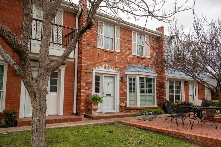 Rare opportunity to own one of only five two-story condominiums of this size in Indian Creek. This spacious residence offers a thoughtfully designed floor plan with all bedrooms located upstairs and generous living spaces throughout. The primary suite is a true retreat featuring its own fireplace, private patio with treetop views toward Westover, a separate dressing area, and a large walk-in closet. Downstairs showcases beautiful hardwood floors, crown molding, and expansive rooms including a study, powder bath, living room, dining area, and chef’s kitchen designed for both everyday living and entertaining. French doors open to an inviting 11x19 patio finished with brick pavers — perfect for outdoor dining or relaxing. Two dedicated parking spaces are conveniently located behind the unit. At the front of the home, residents enjoy a charming shared courtyard that provides a welcoming entry and peaceful common space. Homes of this size and two-story layout in Indian Creek rarely come available.