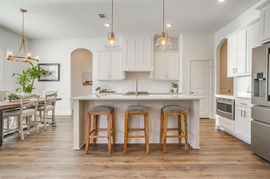 Nestled in the heart of Willow Park and zoned to the highly regarded Aledo ISD, this stunning home perfectly balances comfort, style, and convenience. Thoughtfully built by Clarity Homes, it features an open-concept layout with abundant natural light and soaring vaulted ceilings. The kitchen seamlessly connects to the dining and living areas, offering an inviting space for everyday living and entertaining alike. The private master suite provides a peaceful retreat with a spa-like bath and a spacious walk-in closet. With three bedrooms plus a dedicated home office, this home offers flexibility for both relaxation and productivity. This community is truly walkable and just a short stroll to The District at Willow Park, where you can enjoy local favorites like Cork & Pig Tavern, Melt Ice Cream, and the ongoing community events at the Lucchese Amphitheatre - concerts, movie nights, workout groups, and more. Blending thoughtful design, top-tier schools, and a prime location, this Willow Park home delivers elevated living in one of the area's most desirable communities.