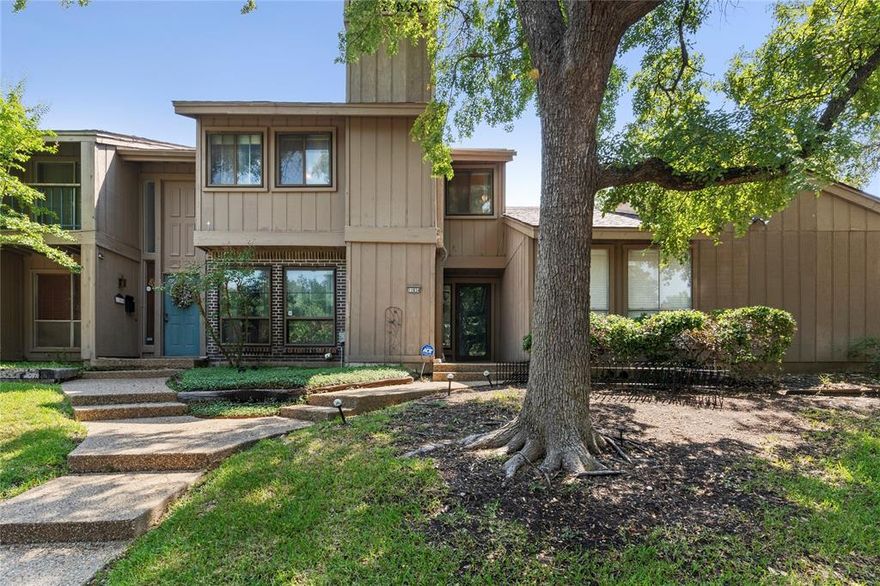 This two story 3-bedroom, 2.5-bath townhome offers wonderful space, character, and a central Dallas location. Enjoy a large living room perfect for gatherings, a spacious kitchen with granite countertops and an island that flows into the dining area, plus unique textured ceilings that add style throughout. Primary bedroom features an abundance of space with his and hers closets! Step outside to a private backyard with a recently updated covered porch—an inviting decorative space to relax or entertain. Located on a quiet street with a community pool & clubhouse, and just minutes from 635, 75, shopping, dining, and top-rated Richardson ISD schools.