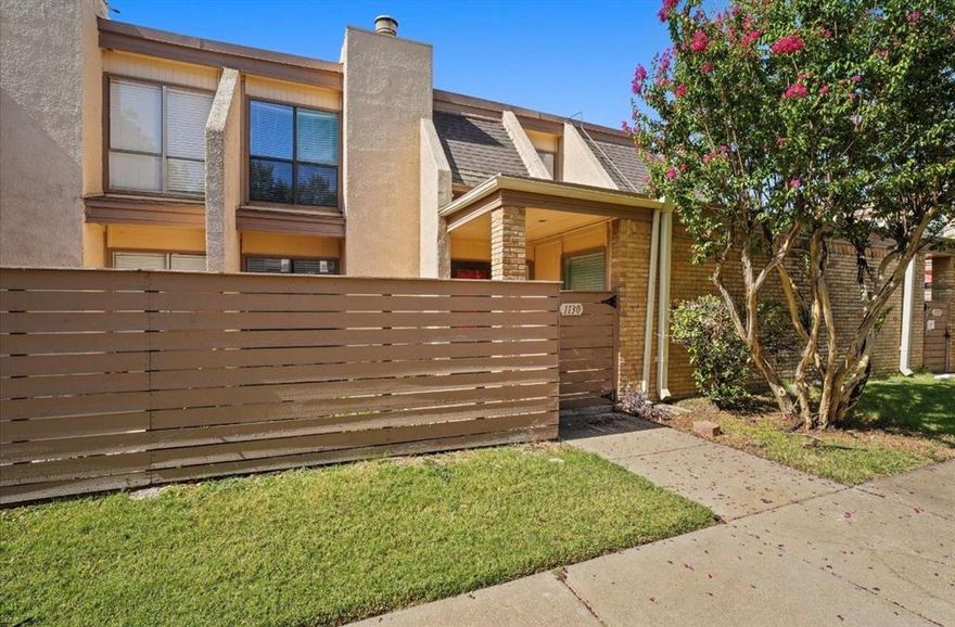 You won't want to miss this amazing 3-bedroom, 2-bath condo with a private courtyard in West Dallas! Bright, open-concept first floor with wood-burning fireplace, fresh paint, new counters, and more! The kitchen features a breakfast bar, granite countertops, SS appliances, a pantry, and ample cabinet space. The primary bedroom is on the main floor with an ensuite bath, a tile shower-tub combo, and updated tile. The secondary bedrooms and bath are upstairs, perfect for roommates, children, or multi-generational living. Just 10 minutes away from Preston Hollow, near top-ranked private schools, & close to everything! One covered parking space is included. Easy access to I-35, 635, Dallas North Tollway, Love Field, & a quick commute to Downtown Dallas! With Burnet Elementary School being just a short walk away, this is an opportunity you don't want to miss!