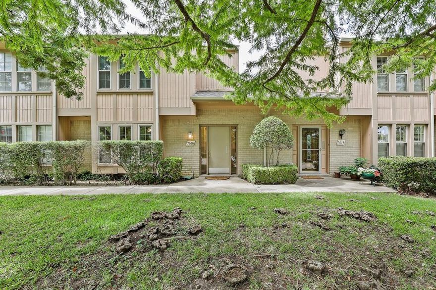 Completely updated townhouse near Preston Hollow Village and Northpark. Modern kitchen with white cabinets, subway tile backsplash, stainless steel appliances and granite counters. Hardwood floors throughout living, dining and kitchen. Half bath downstairs for entertaining. Upstairs 3 bedrooms, master with ensuite bath, great closets, 2ndary full bath completely updated. Full size washer and dryer. Great courtyard with room for outdoor living and dining, pets, additional storage shed and secured gated entrance to covered parking. Complex with community swimming pool and clubhouse. Close to Trader Joes, Northpark, loads of restaurants and shopping! Easy access to 75 for short commute to downtown or North Dallas.