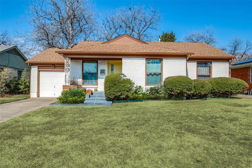 Beautiful home in up and coming Casa View Heights neighborhood. This home features an updated kitchen with recent paint and stainless appliances, remodeled bathroom, new windows throughout, fresh interior and exterior paint, refinished hardwood floors, 40-year architectural roof, large interior utility closet, large closet and storage space, single-car garage with electric door opened and storage space and a large landscaped backyard. Casa View is undergoing a huge restoration project with the city of Dallas. It's one of the best-kept secrets in East Dallas. This home is walking distance to restaurants, retail, schools and Dallas Athletic Club. It has easy access to I-30 and LBJ. Don't miss this opportunity to live in this incredible neighborhood.