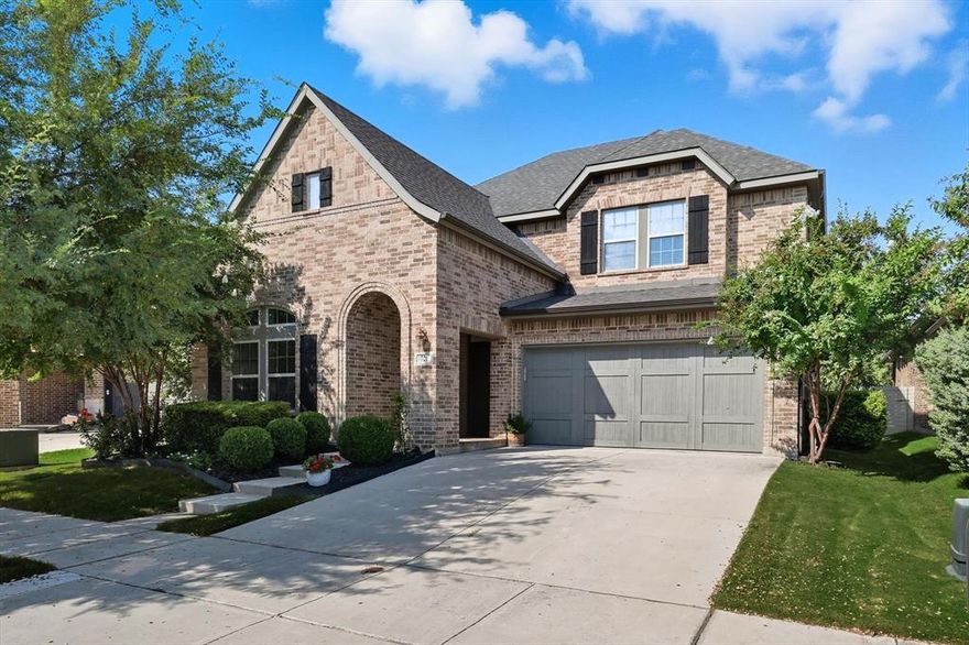 Welcome home to this stunning, spacious 5-bed, 4-bath residence nestled in the highly desirable Harvest community of Argyle, TX. Perfectly combining luxury, comfort, and functionality, this home offers space for everyone—with style.
 Two living areas: one downstairs for casual, everyday living, and a second upstairs ideal for relaxation or entertaining. The media room is upstairs and perfect for movie nights, gaming, or a quiet retreat. A Fantastic chef’s kitchen with a generously sized island, plenty of counter space, and storage. Office downstairs, great for working from home or as a study. Two bedrooms and two full baths downstairs, wonderful for guests or multi-generational living. Additional bedrooms and bathrooms upstairs to accommodate family, visitors, or flexible living arrangements. 
NEW ROOF 2024 NEW CARPET 2025
 Located in Harvest, a master-planned “agrihood” community offering an upscale, friendly, and active lifestyle.  
Fantastic amenities including a 1.5-mile long Central Park, walking & biking trails, lakes, community gardens & private garden plots, resort-style pools, and The Fit Barn (indoor and outdoor fitness facility, courts)  Charming gathering spots such as Farmhouse Coffee & Treasures in a restored century-old farmhouse, lakeside docks, event lawn, parks and open green spaces.  Zoned for Argyle ISD. Specifically. The layout offers flexibility with bedrooms both downstairs and upstairs for different living configurations. The Large kitchen island and open design are great for gatherings and entertaining. The office and media room give you space for work, play, or study without compromising on privacy.  You get the benefit of Harvest’s lifestyle and amenities, with the prestige and quality of Argyle ISD. This is a rare opportunity to live in one of North Texas’ most sought-after communities—and at a great price. Call TODAY! Care was taken to ensure complete accuracy, all information herein should be verified.