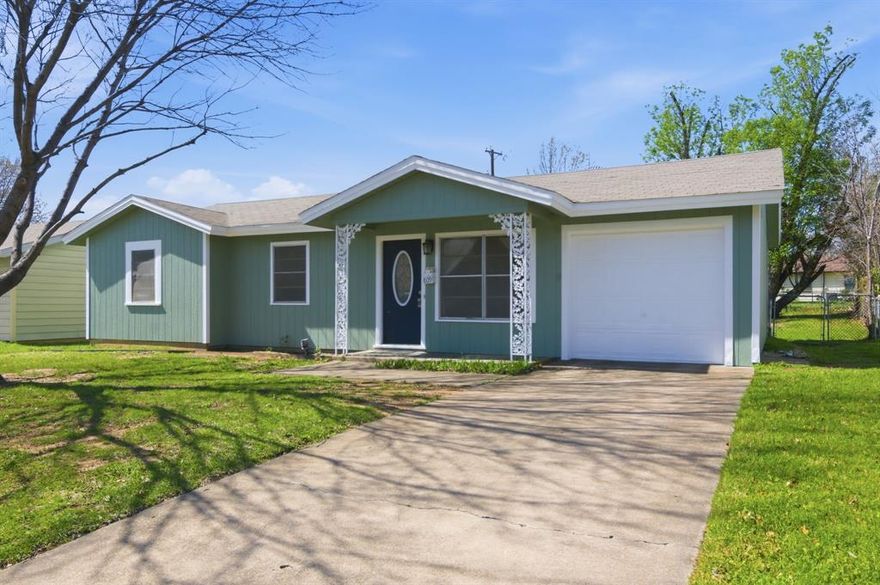 New exterior siding and repainted! Tenant in place through February 2026 Great house, great location in well established neighborhood.  Many updates, new exterior siding installed January 2026, large fenced yard with a 1 car attached garage. Conveniently located within a short distance of North Euless Elementary and Trinity High Schools. Just 2 blocks from Midway Park, where the City of Euless fitness center, aquatic center, rec center and senior center are located! Come check this one out!!!