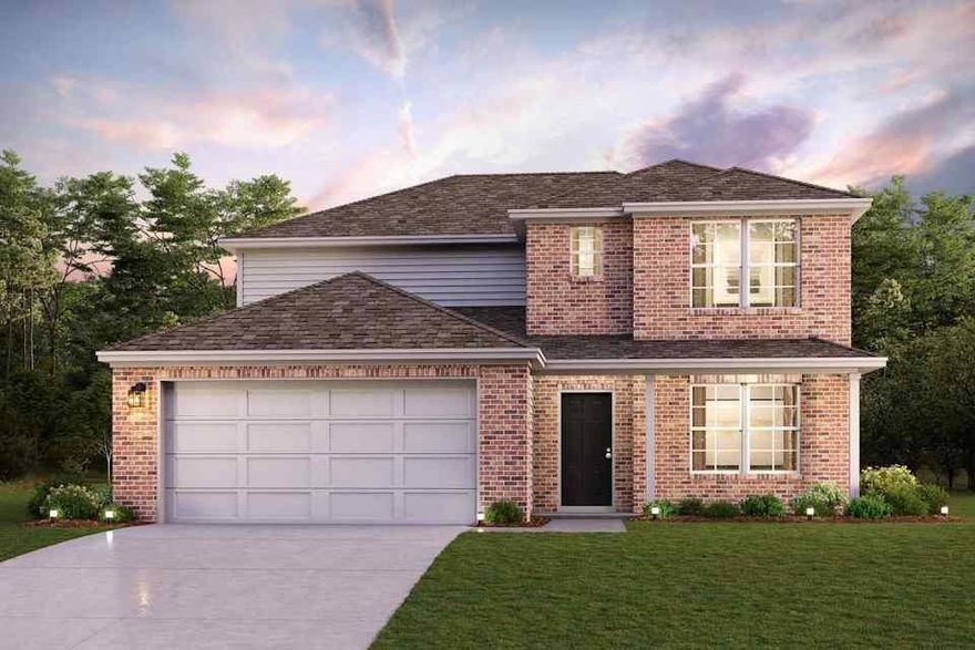 Welcome to the Rosenberg plan! This two-story gem centers around an open layout with a dining area, a great room, and a kitchen with a wraparound counter and built-in pantry. It’s the perfect place to rest, relax, and entertain! The owner’s suite is on the main floor, boasting a walk-in closet and a private bath with dual vanities and a walk-in shower. There are three roomy bedrooms on the second level, two with walk-in closets. A large game room and a bath round out this charming plan. Conveniently situated near I-20 and I-45, Middlefield Village is an easy drive from downtown Dallas, along with regional employment & entertainment hubs. Prime location near shopping, dining and an abundance of outdoor recreational opportunities! Est. August completion!