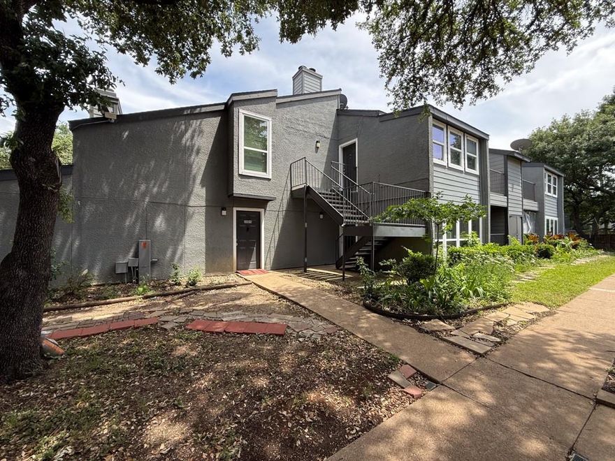 Charming 1 bedroom 1 bath updated condo on the 1st floor. This home features a spacious living area with a fireplace, patio, oversized bedroom with a walk in closet, and laundry connections in the unit! Unit has dishwasher, electric range, and refrigerator. The Trinity Meadows Condominiums is conveniently located near restaurants, shopping, and several major freeways. Long term tenant in place with current lease expiration of March 31, 2027 at $940 per month.