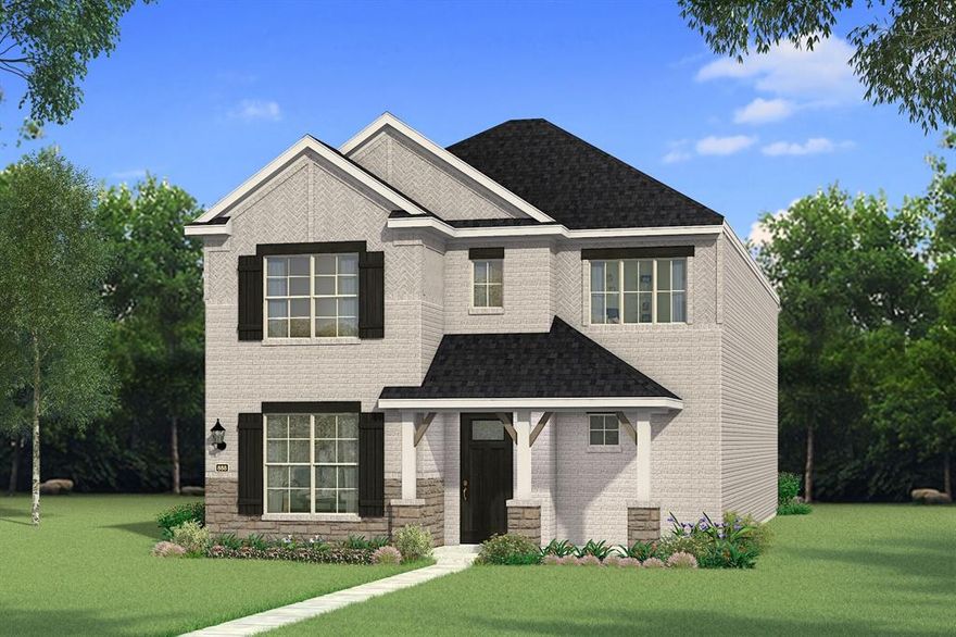 The Trinity by Mattamy Homes. Enjoy LAKESIDE living at its best in this beautiful new Mattamy Home at BAYSIDE Sunset Landing! This new 2 story home is just steps away from the lake and on a CORNER homesite. Enjoy your morning or evening walk along the community boardwalk right beside beautiful Lake Ray Hubbard!  Upgraded Gourmet Kitchen with quartz countertops, shaker cabinets, and 5 burner gas cooktop. Spacious open concept living & dining area with a large island in the kitchen. Enjoy the big front porch and covered patio. Roomy walk-in closet in the primary suite. Large walk-in shower with dual sink vanity in the primary suite bath.  240 volt outlet included in the 2 car garage.  Home is Energy Star certified.  Enjoy parks, hike & bike trails, a dog park, and a fishing jetty in this prime community location. Bring your boat!  Direct access to renowned upcoming SAPPHIRE BAY development at Lake Ray Hubbard.  Walk, bike, or drive to the world class marina.  Sapphire Bay also includes a future HUGE resort style lagoon, fountain show, surf and beach club, shopping, dining, and loads of entertainment!  NEW CONSTRUCTION with included warranty. Estimated completion Jan-Feb 2026