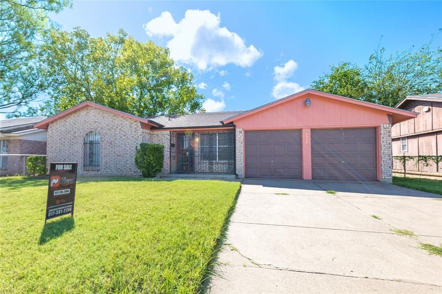Beautiful completely remodeled 3 Bedroom, 2 Bathroom, 2 Car Garage home located in east Fort Worth.  The home features new flooring, new interior paint, new appliances, new countertops, new HVAC, new doors, huge backyard and much more.  this property is a must see!