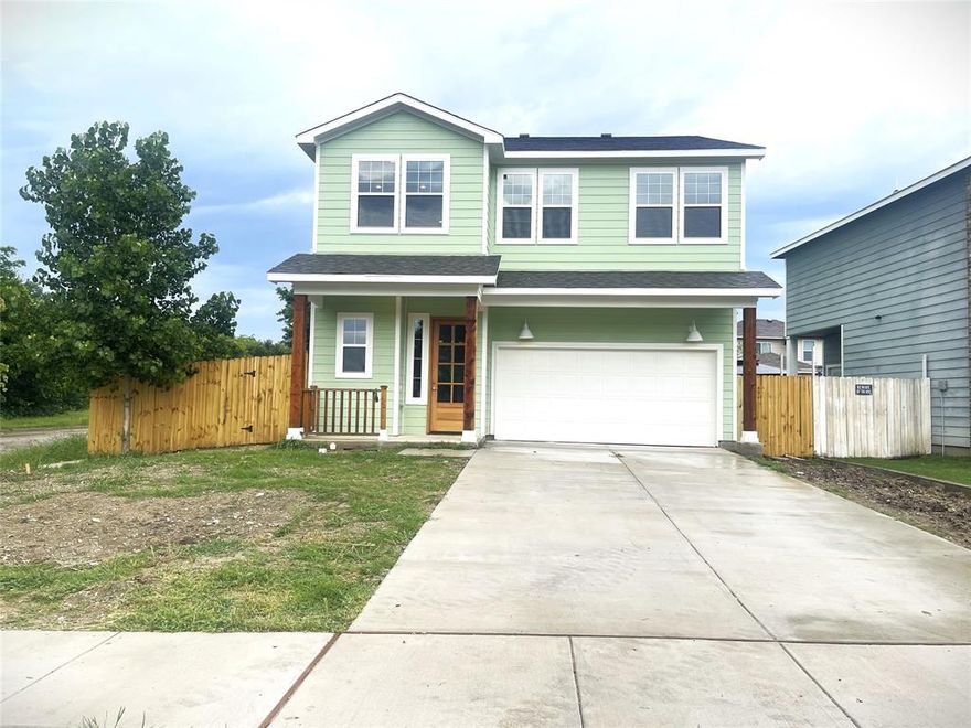 look!! A must see!! Welcome to your beautiful new build featuring 4 spacious bedrooms and 2.5 modern bathrooms. This home offers an inviting two-story layout with a charming front porch—perfect for relaxing and enjoying your morning coffee. Step inside to a welcoming grand walk-in foyer and admire the elegant staircase that adds character and style to the space. The gorgeous kitchen boasts high-end finishes and plenty of room for cooking and entertaining. With a convenient 2-car garage and thoughtfully designed living spaces.  This home has a perfect mix of comfort and sophistication style and functionality in a lovely home!  HABLO ESPANOL!!