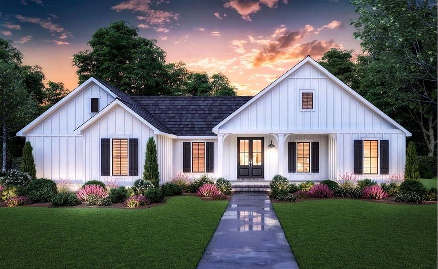 3 bed 2 bath NEW HOME sits on 1 rural acre. Make this Loretta floor plan your own with buyers choice finishes like hardware, colors, fixtures & more. This open concept, new construction home in the esteemed Paradise ISD is located on a partially treed lot in the serenity of the country where you can save annually with no city taxes & no HOA. This spacious yet quaint floor plan boasts a large Kitchen Island built for entertaining!  The master suite includes double sinks, walk-in frameless glass shower, separate soaking tub & a closet for 2! Find yourself surrounded by privacy and seclusion from the city while still only minutes to creature comforts. Estimated completion 6-8 months. Photos & floor plan are concept images & subject to change. Pick your color fixtures & more txt keyword ZHBHOME4 to 88000 for customization options & more affordable home options