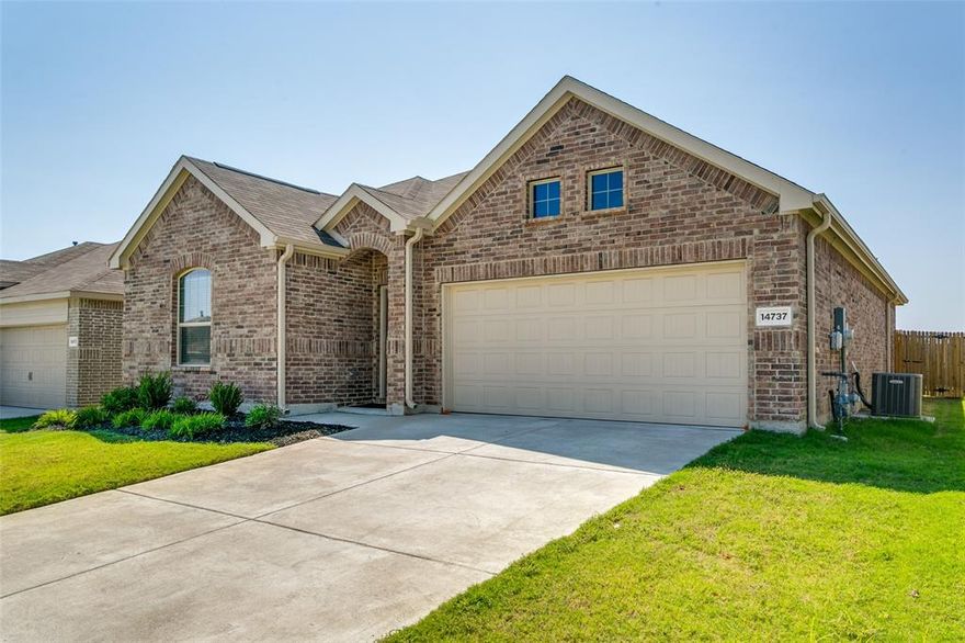 REDUCED!!! Like-New 2023 Smart Home in Sendera Ranch – 14737 Mainstay Way, Haslett, TX
Discover modern living in this stunning 3-bedroom, 2-bathroom home, built in 2023 by renowned builder Lennar with the Motzarr floor plan. Located in the vibrant Sendera Ranch community in Haslett, Texas, this like-new home combines contemporary design, energy efficiency, and smart home technology for ultimate comfort and convenience.
Key Features:
• 3 Bedrooms, 2 Bathrooms: Spacious and thoughtfully designed layout, perfect for families or those seeking extra space.
• Built in 2023: Move-in ready with modern finishes and no major repairs needed.
• Like-New Condition: Meticulously maintained, offering a fresh and pristine living experience.
Low interest loan available with Dallas Homes and Loans!!
• Smart Home Technology: Control lighting, thermostat, and more with integrated smart systems for seamless living.
• Energy-Efficient Design: Featuring ENERGY STAR-rated doors and windows to keep utility costs low and comfort high.
• Gourmet Kitchen: Sleek quartz countertops paired with high-end stainless steel appliances, ideal for home chefs.
• Sprinkler System: Effortlessly maintain a lush lawn with a built-in sprinkler system.
• Lennar Motzarr Floor Plan: Open-concept design with modern aesthetics and functional living spaces.
• Sendera Ranch Community: Enjoy a family-friendly neighborhood with amenities like parks, pools, and walking trails, fostering a strong sense of community.
Washer Dryer Refrigerator Included in sale.
This home is perfect for those seeking a blend of luxury, efficiency, and community living. Don’t miss your chance to lease a nearly new home in one of Haslett’s most sought-after neighborhoods! Contact us today for a showing
Note: Verify all details, including square footage, lot size, and HOA fees, with the listing agent.