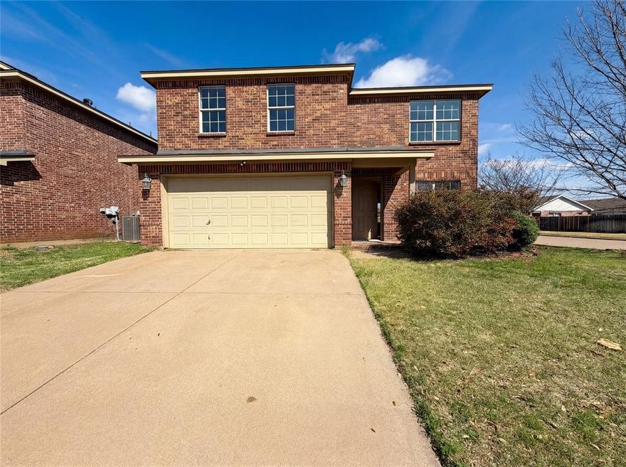 Welcome to 1200 Boxwood Dr, a home that exudes charm and comfort. The living room is cozy with a beautiful fireplace, perfect for those chilly evenings. The kitchen is a chef's dream with a convenient island and brand new appliances. The primary bedroom is a true retreat, boasting a spacious walk-in closet. The primary bathroom is a sanctuary with double sinks, a separate tub, and a shower. The home has a new roof and fresh interior paint, giving it a modern and clean look. Partial flooring replacement adds a touch of freshness. The fenced-in backyard is perfect for seclusion, and the covered patio is ideal for outdoor relaxation. This home is a must-see for those seeking a blend of style and functionality.Home comes with a 100-Day Home Warranty and a 7-Day Home Test Drive to move in 7 days early for free