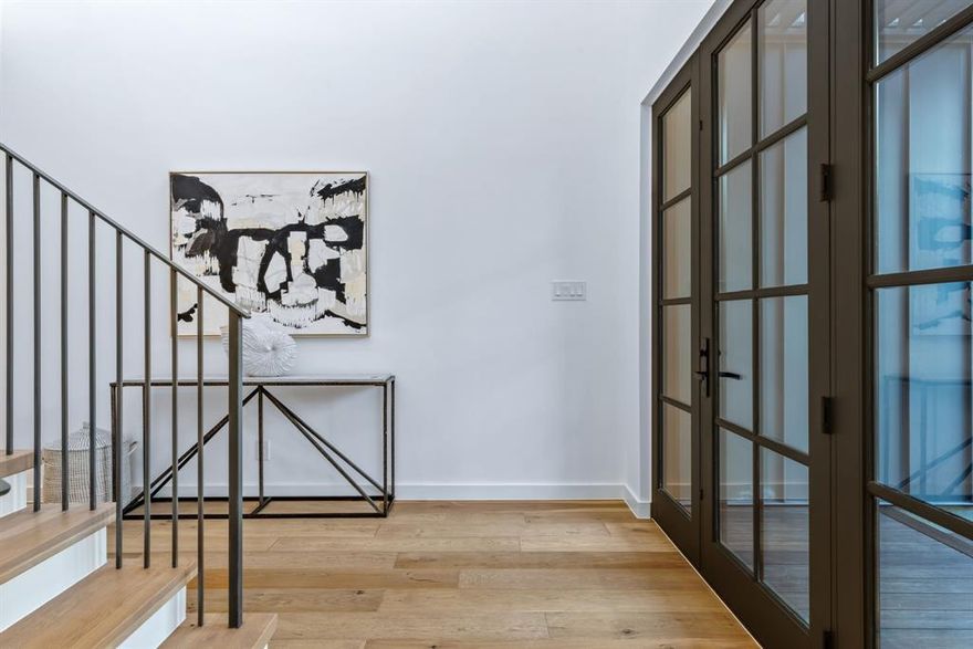 Pristine condition home on coveted Lakefair Circle within Lakewood Elementary, meticulously completed in 2017 with family living in mind. Hardwoods throughout, 10 ft ceilings, solid core doors, level 5 smooth walls, primary with 2 WIC designed as a sleep sanctuary with electronic blackout shades and pool view. Upstairs living spaces with generous bedrooms, oversized closets, and large common areas. Backyard retreat has low maintenance artificial turf, pool with fountains and large splash pad for the kids. Entertainers dream with large covered patio and entire home Audio Video package complete with outdoor speakers. 
4 bedroom, 3 full baths, 2 half baths, 1st Floor Primary with Pool View, Sierra Pacific Windows, Standing Seam Metal Roof & Siding, MOSO bamboo low maintenance eco decking and elevations, solid core interior doors, 2 Tankless H20 heaters, Thermador Appliance Package, 2 wine fridges and Kitchenmaid Icemaker.