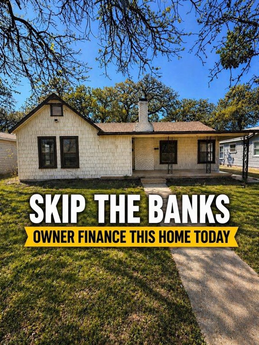 Owner financing available. Welcome to 1801 Robinwood Drive in Fort Worth, a 3-bedroom, 1-bath home offering a functional layout and a great opportunity for customization.

The home features a spacious living area, a practical kitchen layout, and three well-sized bedrooms. The property does require some TLC and presents an excellent opportunity for updates and improvements to suit your personal style. There is also potential to reconfigure the existing layout to a 3-bedroom, 2-bath home, providing additional convenience and long-term functionality.

Interior features include original hardwood flooring in two bedrooms and the hallway, which could be refinished to restore their natural character and charm. This adds a classic element to the home and an opportunity to enhance value through restoration.

Exterior improvements include a covered carport for convenient parking, along with a detached 1-car garage that offers additional storage or workshop space. The layout of the lot allows for flexibility in how the outdoor space is utilized.

Located in an established Fort Worth neighborhood, the property offers convenient access to local shopping, dining, and major roadways, making it a practical option for everyday living.

This property provides a solid foundation for a buyer looking to make updates over time while creating a space that fits their needs.