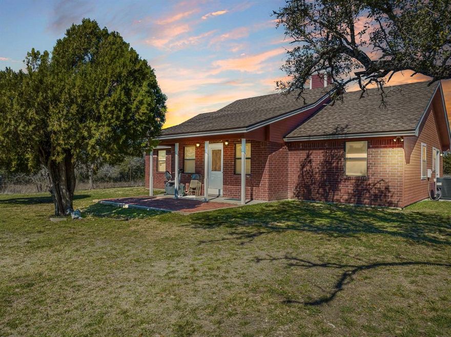 620± acre ranch located in the heart of Central Texas offering live water, diverse terrain, and a comfortable home. This property is part of a larger 1,200-acre game-fenced ranch, and approximately 620 acres are being offered for sale. A game fence will need to be installed along the western boundary.
The property includes a 3-bedroom, 2-bath home with a fireplace, ceramic tile floors, office-den, and a covered outdoor cooking patio. A 38’ x 25’ Quonset hut building provides storage or workshop space.
Water features are a highlight of this ranch. There are two lakes—one approximately 10 acres and the other just under 5 acres—along with three additional stock tanks. Bee Creek runs through the property for nearly 8,500 feet, featuring dramatic 20–40 ft limestone bluffs. These natural water sources create excellent fishing, wildlife, and livestock opportunities.
The land has rolling terrain with good tree cover, and elevations range from 1,020 ft to 1,100 ft above sea level. The ranch is well set up for hunting with seven established food plots, each equipped with feeders and blinds that will convey with the property. Native wildlife is abundant, including whitetail deer and turkey.
This ranch offers a great balance of recreational appeal and ranching use, with the scenic Bee Creek bluffs and lakes providing a true centerpiece. The home and outbuildings make it ready for use as a weekend retreat, hunting property, or permanent residence.
Centrally located in Central Texas—just 30 minutes from Gatesville and Lampasas, about an hour from Temple, Waco, and Killeen, and 1.5 hours from Austin. This is a rare opportunity to own a sizeable ranch with live water, lakes, and a home already in place in a prime location.