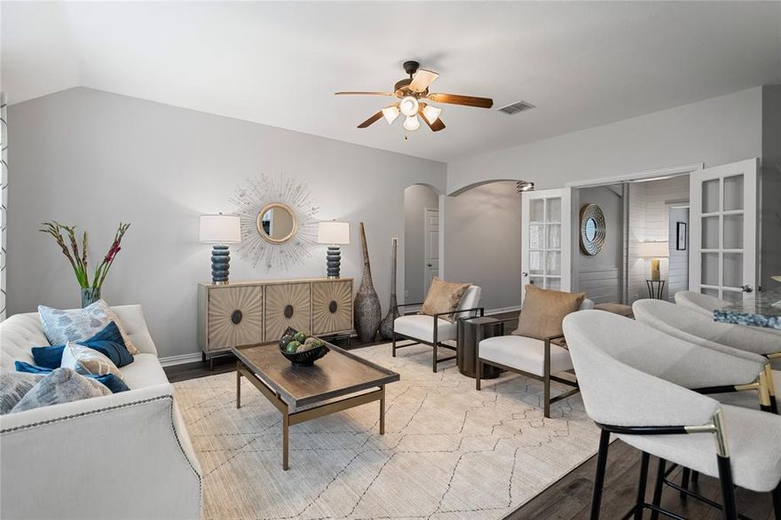 Discover this inviting home nestled in the heart of McKinney at 1001 W Midway Street. From the moment you arrive, you’ll notice its charming curb appeal and welcoming atmosphere set in a friendly, established neighborhood. Inside, a bright and open living area offers plenty of space for both relaxing and entertaining. Natural light fills the home, creating a warm flow between the living, dining, and kitchen areas—perfect for family gatherings or quiet evenings in. The bedrooms are comfortable and spacious, each featuring ample storage and thoughtful finishes, while the bathrooms are well appointed with a clean, functional design. Step outside to a large backyard with plenty of room for kids, pets, or weekend barbecues, surrounded by mature trees and a peaceful setting. Conveniently located just minutes from historic downtown McKinney, schools, shopping, dining, and major highways, this home combines charm, comfort, and convenience in one beautiful package. Schedule your showing today and see why 1001 W Midway Street is the perfect place to call home.