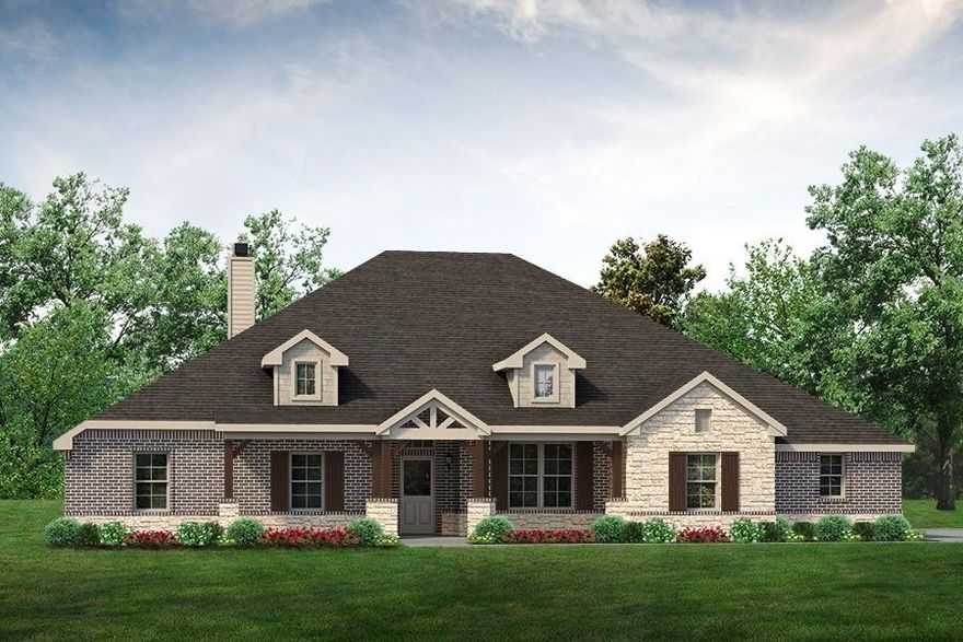 he Sabine is THE place to call, “home”! The large entry way opens to a spacious family room with bright windows looking out to the massive back patio. This great floor plan offers a Media or Game room option located off the Family room with a powder bath! . Between the large social island, stunning owner's suite bath, large kitchen island and oversized utility room, you really could not ask for anything more. This one story gem has everything you want which makes the Sabine a perfect place to call “home”