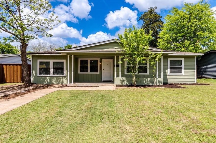 Welcome to 11525 Strand! This charming ranch-style home combines spacious living with significant recent upgrades. Spanning 1,380 sq ft, (one of the largest in the neighborhood) the interior has three generous bedrooms and durable vinyl plank flooring finish throughout. The entire home feels brand new with fresh paint inside and out and stylish new mini-blinds (April 2026). Rest easy knowing the big-ticket items are done: New Roof (2024), and full window replacements completed between 2018-2021. Back door leads to an oversized backyard with fence for entertaining. Perfectly positioned for an easy commute to Downtown Dallas or a weekend bike ride at the lake.